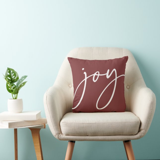 Red Handwriting Script Joliday Kissen (Stuhl )
