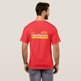 Red Handyman Business Mens T - Shirt - Zuhause Bus