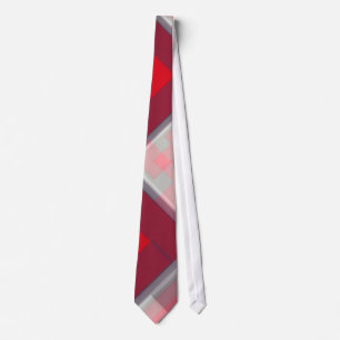 Red Hanky Abstract Design Fashion Neck Tie Krawatte