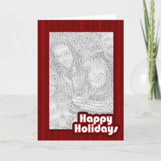Red Happy Holidays Template - Customizing Feiertagskarte
