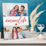 Red Hashtag Momlife 2 Fotos Fotoplatte<br><div class="desc">Feiern Sie die Freude der Mutterschaft mit dem Red Hashtag Momlife 2 Fotos Custom Plaque. Mit einem lebendigen, roten Hintergrund und dem trendigen "#Momlife"-Text in fett weißer Typografie, ermöglicht diese anpassbare Tafel, zwei hochgeschätzte Fotos hinzuzufügen, um sie zu einem herzlichen Sake zu machen. Diese Plakette eignet sich ideal für die...</div>