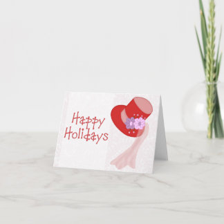 Red Hat Happy Holidays Card Feiertagskarte