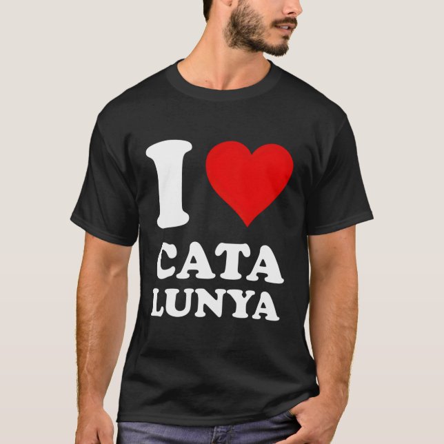 Red He I Liebe Catalunya T-Shirt (Vorderseite)