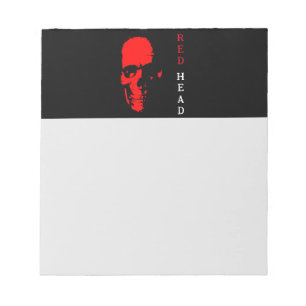 Red Head Notepad Notizblock