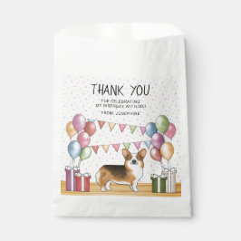 Red Headed Tri Pembroke Corgi Birthday Vielen Dank Geschenktütchen