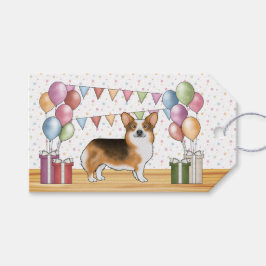 Red Headed Tri Pembroke Welsh Corgi Happy Birthday Geschenkanhänger
