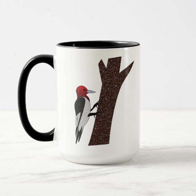 Red Headed Woodpecker Tasse (Links)