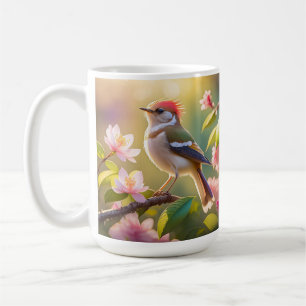 Red Header Buff Chested Warbler Fantasy Bird Kaffeetasse