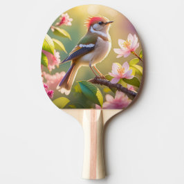Red Header Buff Chested Warbler Fantasy Bird Tischtennis Schläger