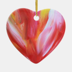 Red Heart Art Custom Holiday Geschenk Ornamente