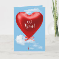 Red Heart Balloon zum 60. Jahrestag