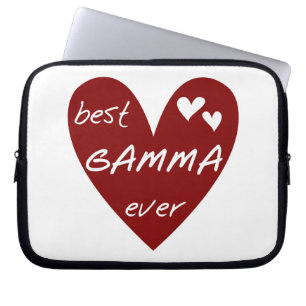 Red Heart Best Gamma Ever Geschenke Laptopschutzhülle