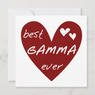 Red Heart Best Gamma Ever Tshirts und Geschenke