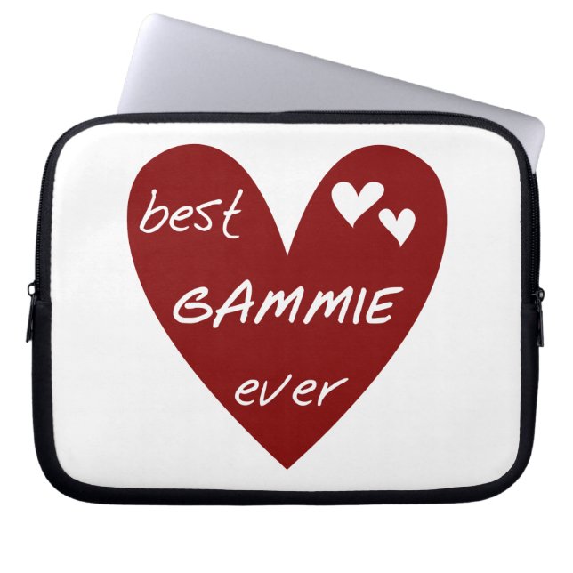 Red Heart Best Gammie Ever Geschenke Laptopschutzhülle (Vorderseite)
