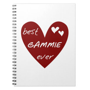 Red Heart Best Gammie Ever Geschenke Notizblock