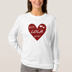 Red Heart Best Lola Ever T - Shirt und Geschenke