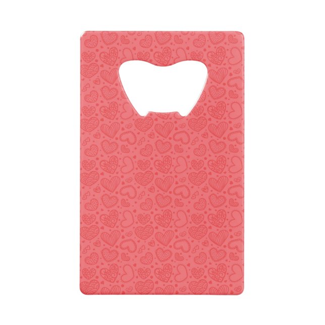Red Heart Bottle Opener Geldbeutel Flaschenöffner (Vorderseite)