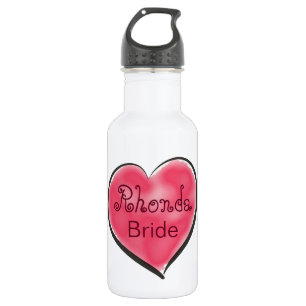 Red Heart Bride Edelstahlflasche