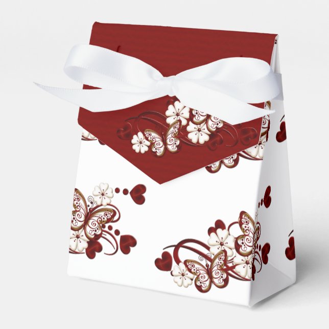 Red Heart Butterfells Pattern Gefälligkeitsbox Geschenkschachtel (Vorderseite)