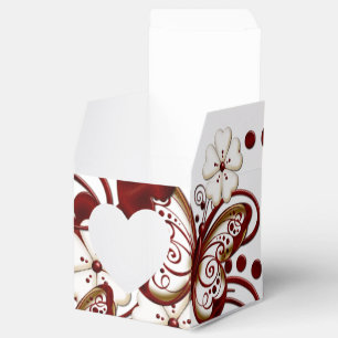 Red Heart Butterfys Herz Gefälligkeitsbox Geschenkschachtel