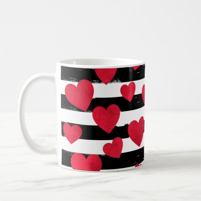 Red Heart Coffee Tasse (Links)