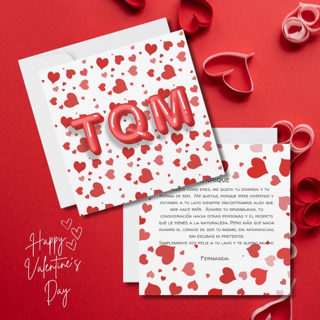 Red Heart Confetti TQM 3D Briefe (Von Creator hochgeladen)