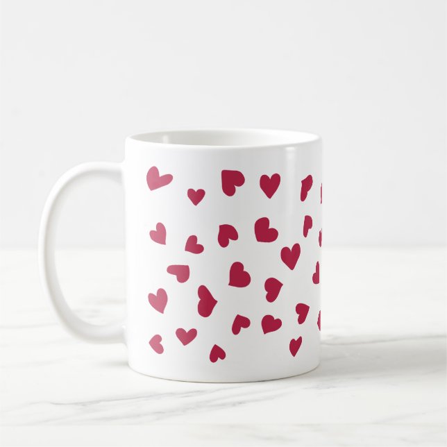 Red Heart Doodles Tasse (Links)