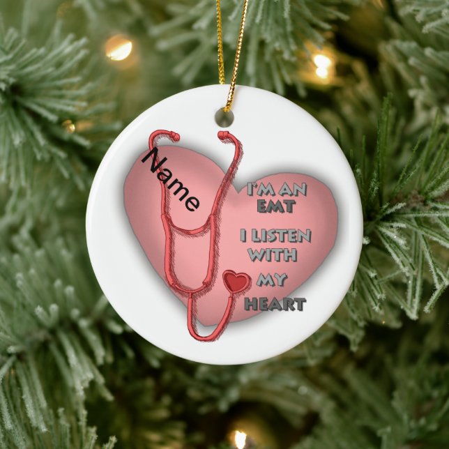 Red Heart EMT Keramik Ornament (Baum)