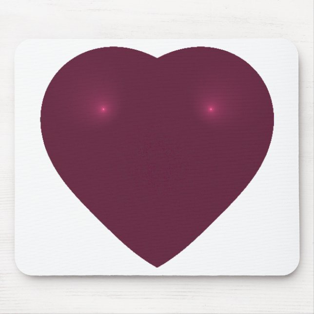 Red Heart Fraktal Mousepad (Vorne)