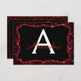 Red Heart Glitzern Sparkle 16 . Geburtstag Geburts Einladung