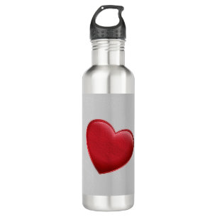 Red Heart Gray Trendy Liebe Wedding Edelstahlflasche