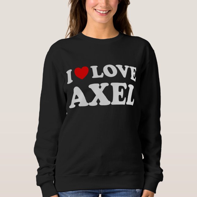 Red Heart I Liebe Axel Sweatshirt (Vorderseite)