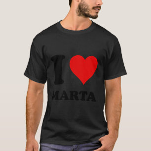 Red Heart I Liebe Marta T-Shirt