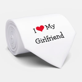 Red Heart I Liebe Meine Freundin Krawatte