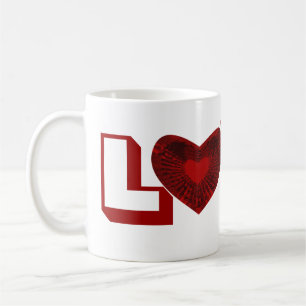 Red Heart Kaffeetasse