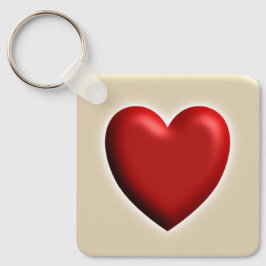Red Heart Keychain – Cute 3D Love Design Schlüsselanhänger