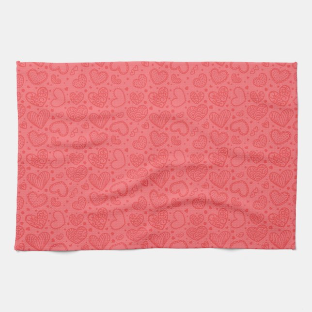 Red Heart Kitchtuch Geschirrtuch (Horizontal)