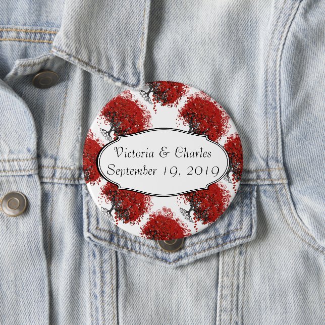 Red Heart Leaf Tree Button (Beispiel)