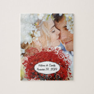 Red Heart Leaf Tree Puzzle