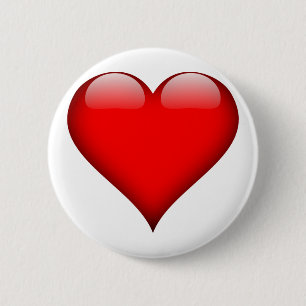 Red Heart Liebe Button