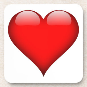 Red Heart Liebe Getränkeuntersetzer