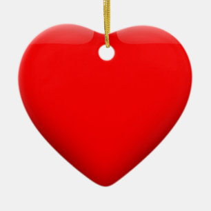 Red Heart Liebe Keramik Ornament