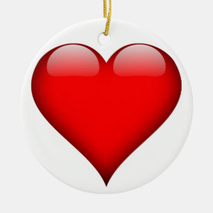 Red Heart Liebe Keramikornament