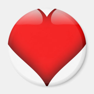 Red Heart Liebe Magnet