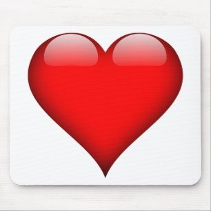 Red Heart Liebe Mousepad