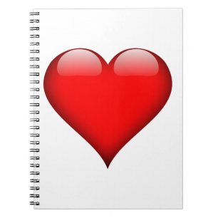 Red Heart Liebe Notizblock