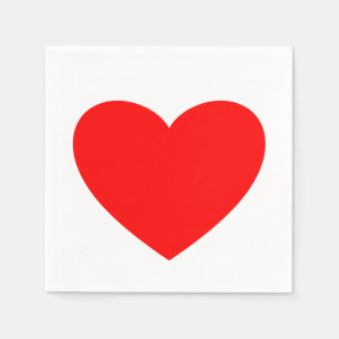 Red Heart Napkins Serviette