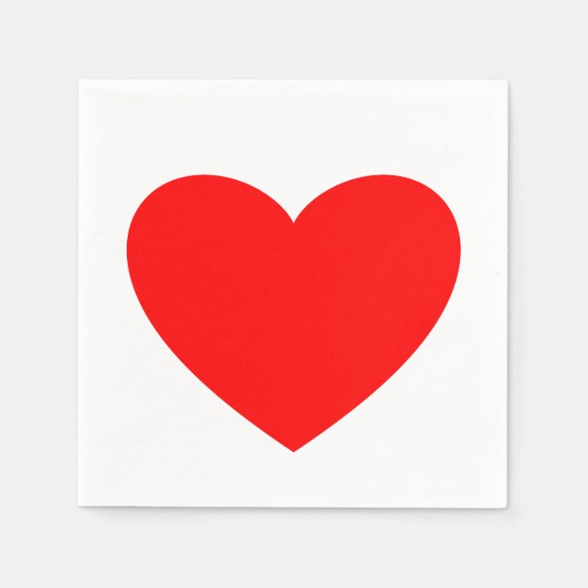 Red Heart Napkins Serviette (Vorderseite)