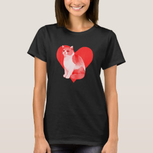 Red Heart Niedlich Pet Best Friend British Shortha T-Shirt