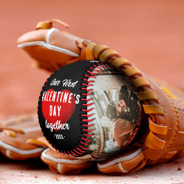 Red Heart Our First Valentine's Together 2 Foto Baseball
